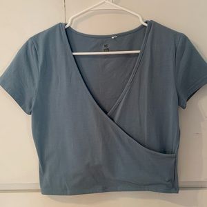 Pacsun Blue Crop Top